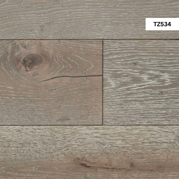 Wire-brushed_oak_flooring_surface_showcasing_wood_grain TZ534 Ashdown Wood Flooring - Image 1