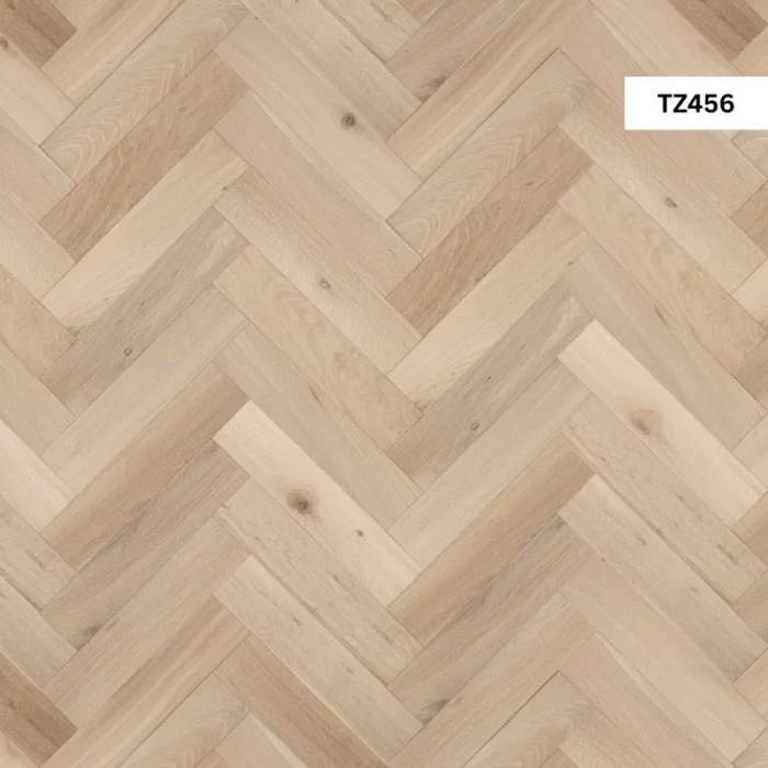 TZ456 Invisible Finish Lacquered Herringbone Oak - Image 2