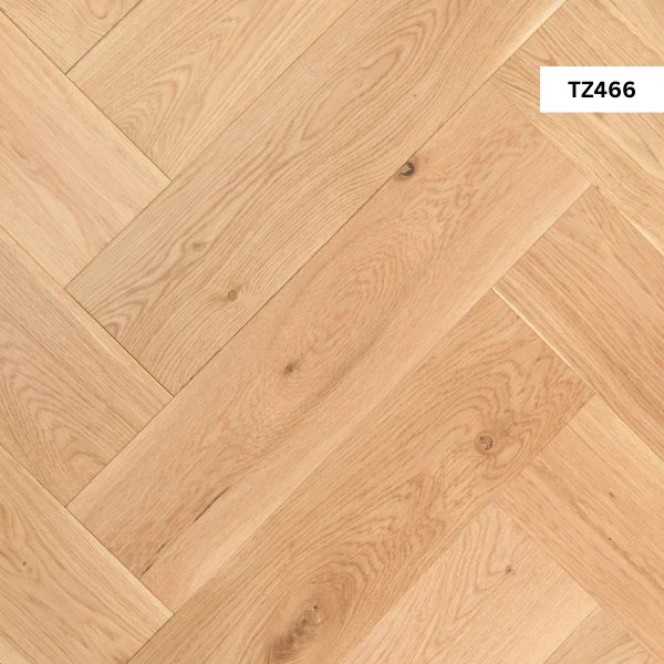 luxury-herringbone-wood-flooring-design (1) TZ466 Natural Brushed Lacquered Herringbone Oak - Image 1