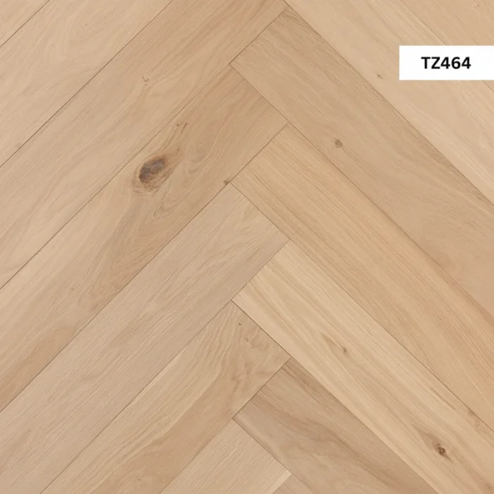 TZ464 Invisible Finish Lacquered Herringbone Oak - Image 2